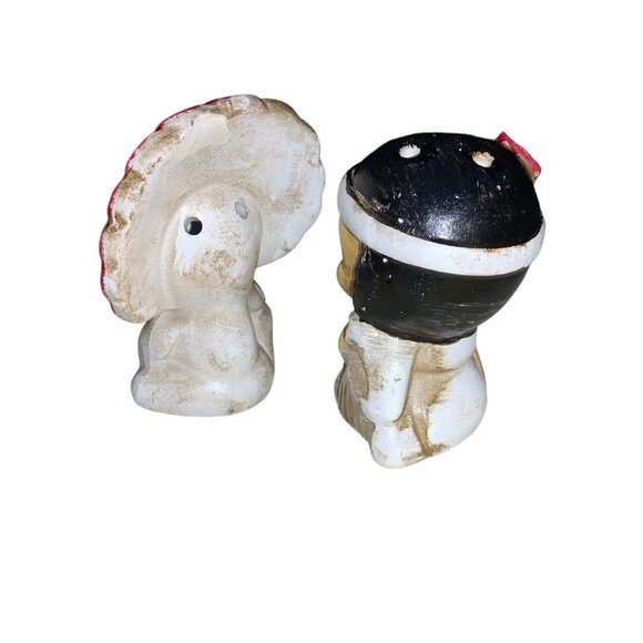 Native Americans and Teepee Salt and Pepper 3 piece Shaker Set vintage - Picture 14 of 16